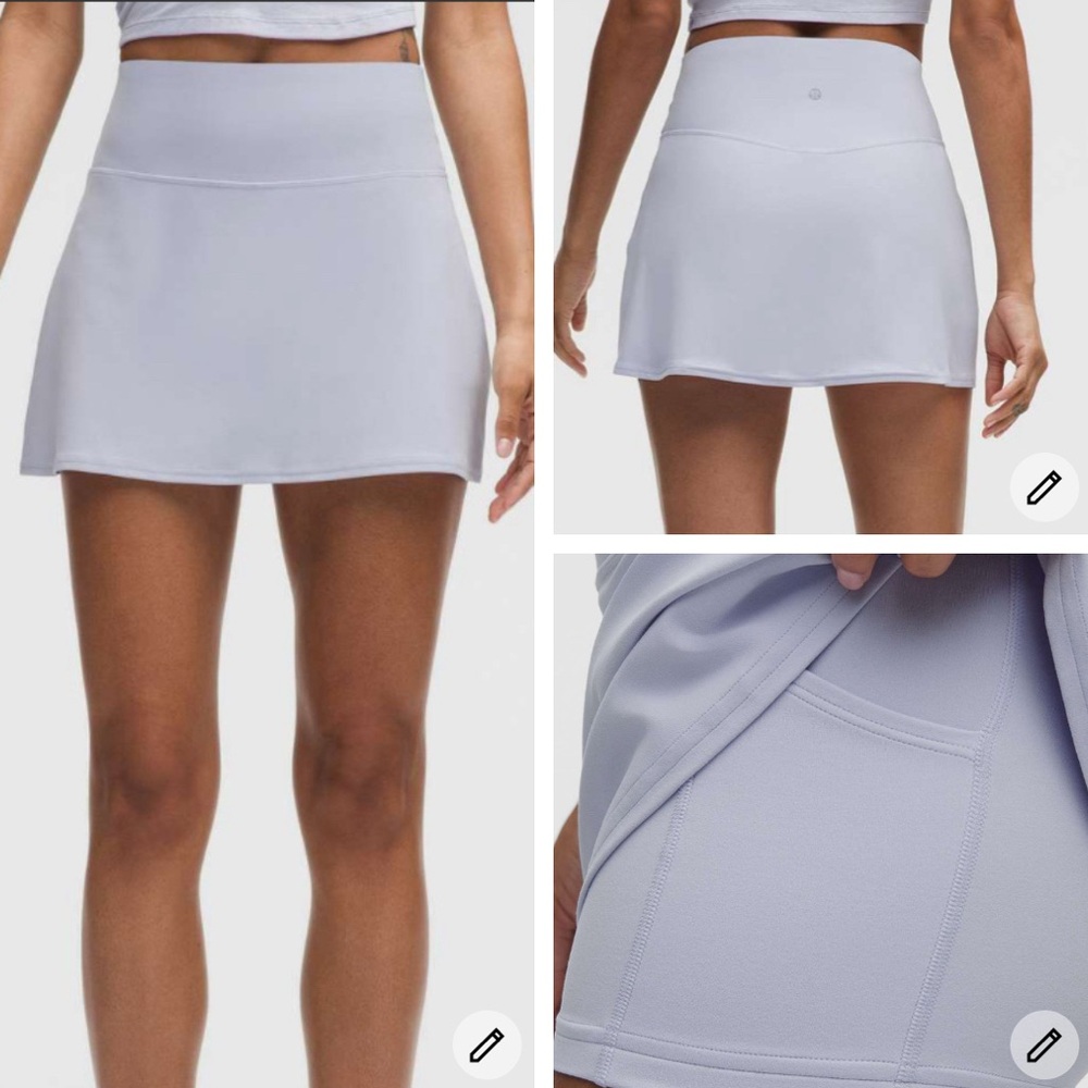 Lululemon Align High Rise Skirt Serene Blue Size 2 NWT